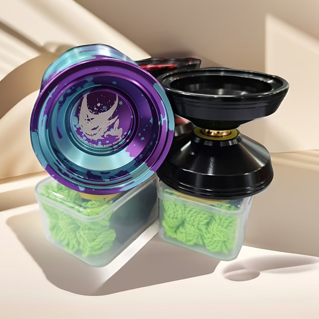 1pc BEBOOYOYO A3 Dieu du Mal Barre Yo-Yo en Alliage Violet pour Gar?ons - Jouet Haute Performance avec Accessoires, Couleurs Mixtes\u002FViolet\u002FBleu, Conception en Alliage d'Aluminium Durable pour des Tours Fluides et un Jeu Amusant