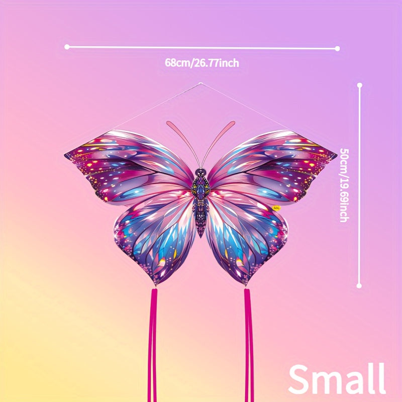 Cerf-volant Papillon Diamant ¨¦clatant avec Longue Queue - Parfait pour D¨¦butants, Inclut Bobine de Ligne - Id¨¦al pour Plage et Loisirs Ext¨¦rieurs - Cadeau Parfait pour No?l
