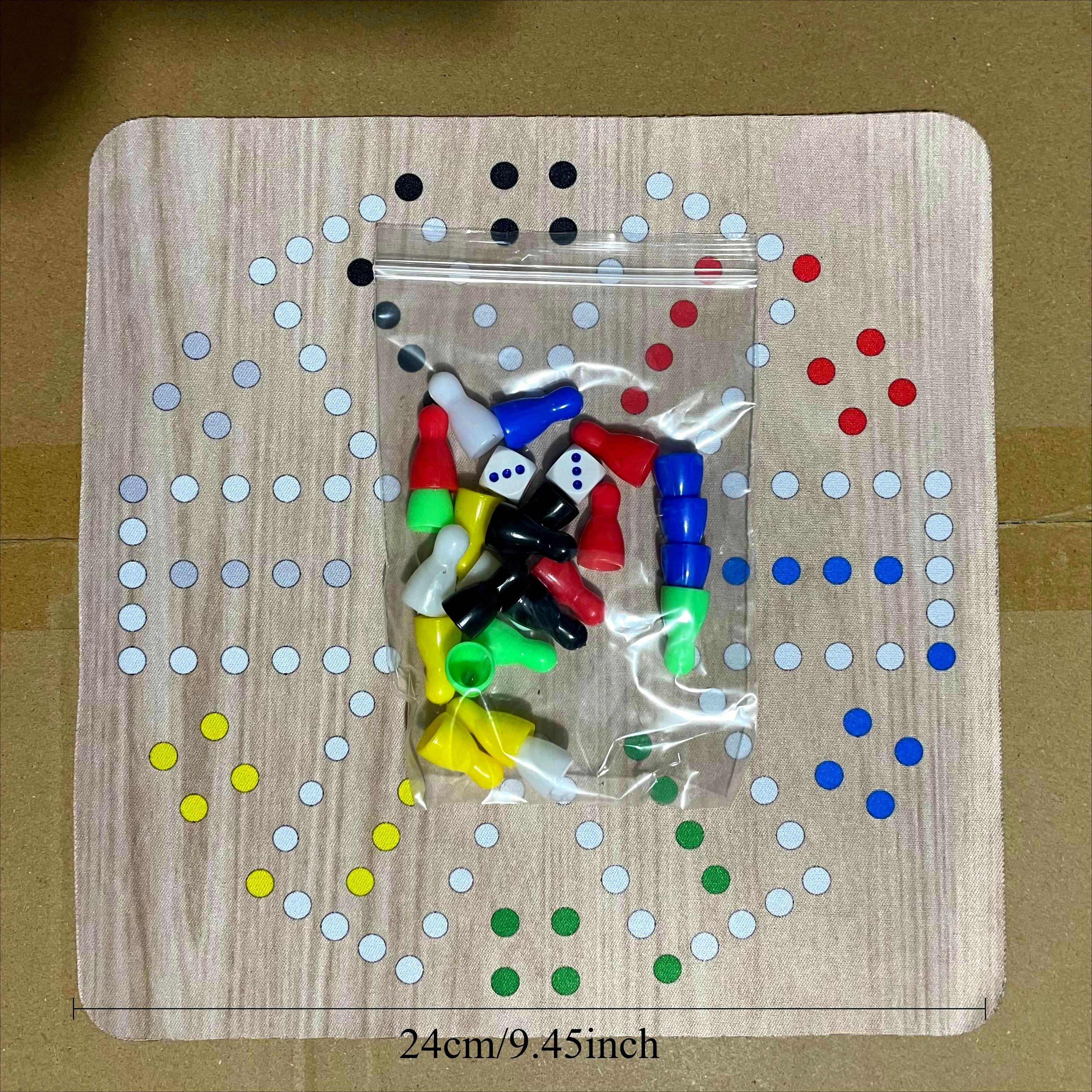 Jeu de Ludo & ¨¦checs Volants Portable JACKAROO - Tapis de Souris pour 6 Joueurs, Pas d'¨¦lectricit¨¦ N¨¦cessaire, Id¨¦al pour le Loisir Familial & les F¨ºtes, 14 Ans et Plus