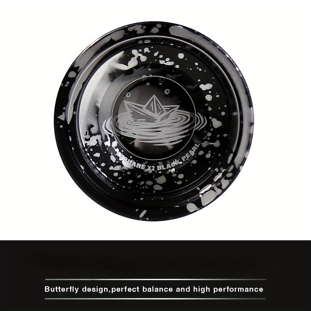 1pc X2 Yoyo Ball noir et or - Qualit¨¦ professionnelle, sommeil longue dur¨¦e, alliage d'aluminium, id¨¦al pour le jeu comp¨¦titif et les cadeaux, Yoyo de jeu comp¨¦titif | Design ¨¦l¨¦gant | Impression haute qualit¨¦, Jeu de soci¨¦t¨¦ Yoyo