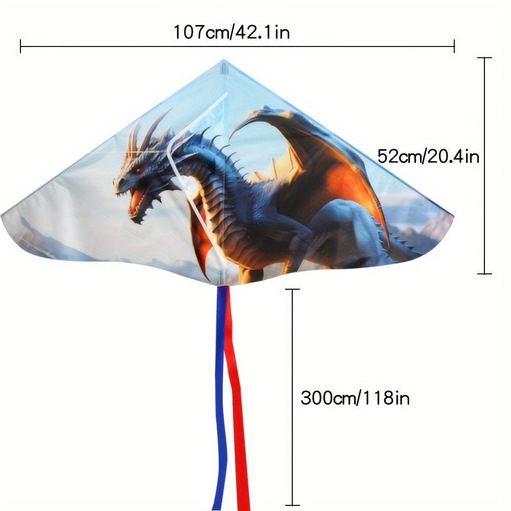 1 cerf-volant triangulaire ¨¤ motif de dessin anim¨¦, comprenant une ligne de 1968.5 pouces, adapt¨¦ aux divertissements de plein air et aux cadeaux de No?l.