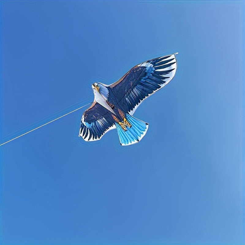 Cerf-volant aigle extra large avec poign¨¦e et ficelle - Adapt¨¦ aux d¨¦butants, parfait pour jouer ¨¤ la plage et au parc, id¨¦al pour Halloween, Thanksgiving, No?l en famille - Mat¨¦riau polyester, plusieurs couleurs