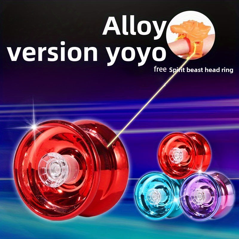 Version Professionnelle de Comp¨¦tition de Yo-Yo avec Rotation Automatique en Alliage pour Cadeaux d'Anniversaire Gar?ons, Cadeaux de No?l et Distribution d'Halloween