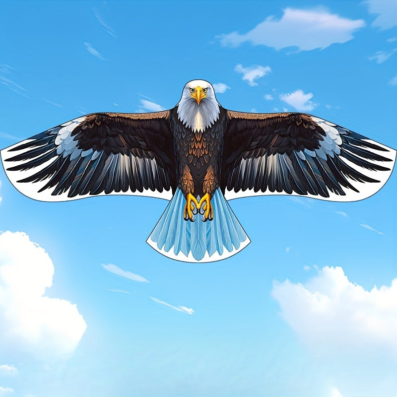 Cerf-volant cr¨¦atif pour plage et parc, id¨¦al pour les 14 ans et plus, t¨ºte chauve en fibre de polyester haute performance avec ligne de cerf-volant de 1968,5 pouces, durable et facile ¨¤ assembler - Pack individuel