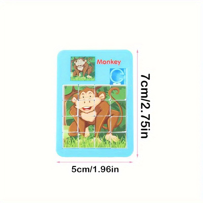 20 Puzzles ¨¦ducatifs en Plastique - Animaux Mignons et Cartoon - Cadeaux d'Anniversaire, R¨¦compenses de Classe, F¨ºtes et Carnavals