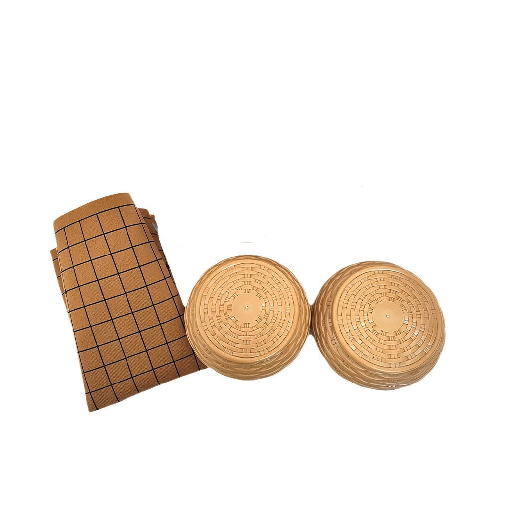 Ensemble de jeu de Go, comprenant un plateau en simili cuir, des pierres de jade imitation et deux conteneurs en r¨¦sine - un ensemble de jeu de plateau strat¨¦gique, parfait pour les f¨ºtes et les activit¨¦s en plein air.