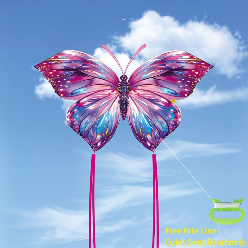 Cerf-volant Papillon Diamant ¨¦clatant avec Longue Queue - Parfait pour D¨¦butants, Inclut Bobine de Ligne - Id¨¦al pour Plage et Loisirs Ext¨¦rieurs - Cadeau Parfait pour No?l