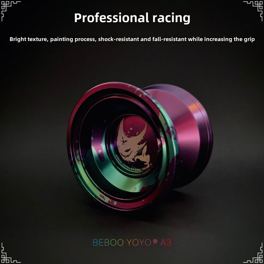 1pc BEBOOYOYO A3 Dieu du Mal Barre Yo-Yo en Alliage Violet pour Gar?ons - Jouet Haute Performance avec Accessoires, Couleurs Mixtes\u002FViolet\u002FBleu, Conception en Alliage d'Aluminium Durable pour des Tours Fluides et un Jeu Amusant