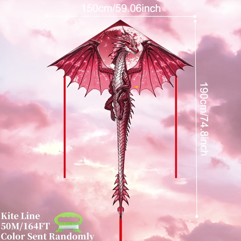 Cerf-volant Dragon de Glace Mystique - Coupe 3D, Polyester R¨¦sistant, Id¨¦al pour les Loisirs en Ext¨¦rieur (Plage & Parc), Cadeau Cr¨¦atif pour les F¨ºtes, Parfait pour No?l et Thanksgiving