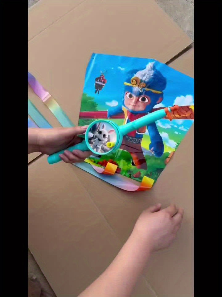 Cerf-volant canne ¨¤ p¨ºche, facile ¨¤ faire voler par vent l¨¦ger, petit cerf-volant manuel pour parcs ext¨¦rieurs