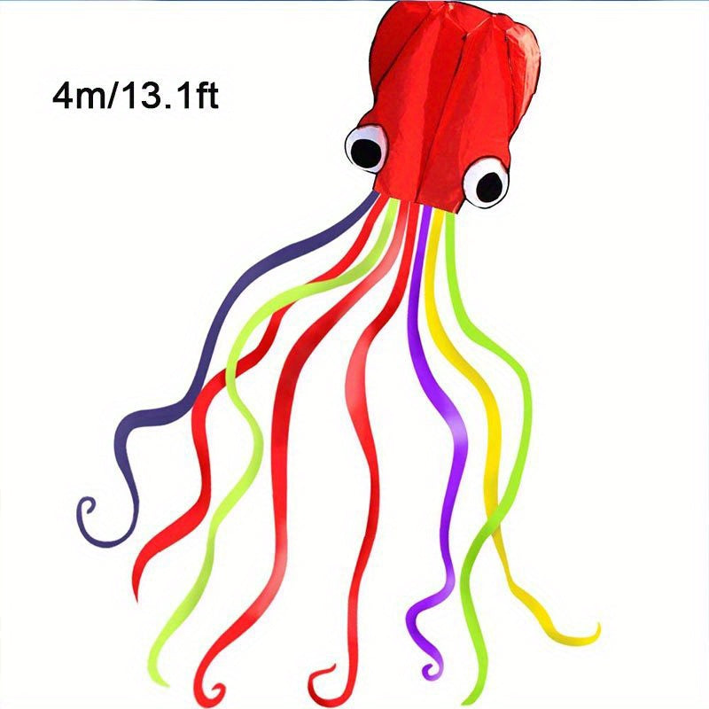 cerf-volant Pieuvre de 5 m¨¨tres\u002F4 m¨¨tres (outil de lacher inclus) Weifang avec Queue Color¨¦e Longue, Produit de Divertissement Sportif en Plein Air