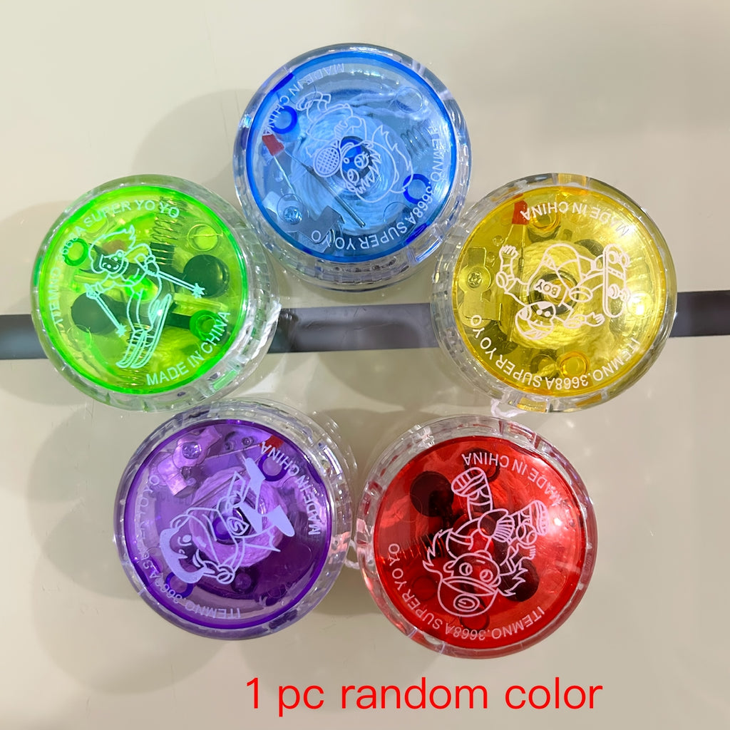 Yo yo lumineux LED, jouet pour jeunes, le cadeau parfait pour les jeunes, Halloween, Paques, Thanksgiving, No?l, anniversaires, Nouvel An et autres f¨ºtes, avec des couleurs al¨¦atoires