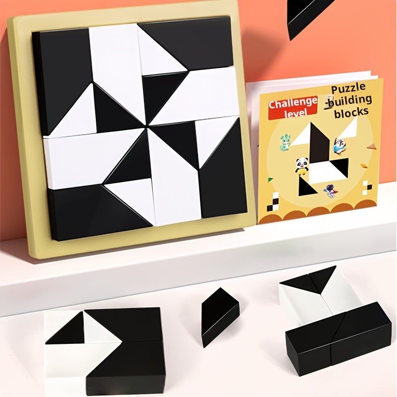 Casse-t¨ºte en Blocs de Construction Cach¨¦s - Jouet ¨¦ducatif pour le D¨¦veloppement de l'Intelligence, la Logique et l'Imagination Spatiale