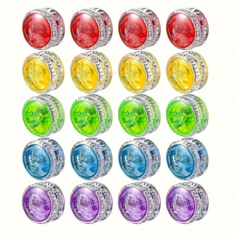 4pcs\u002F7pcs Yo-Yos Phosphorescents - Parfaits pour Halloween, No?l & F¨ºtes d'Anniversaire des Jeunes - Couleurs Assorties
