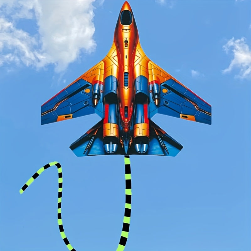 Girouette de combat a¨¦rien en verre, grande, multicolore, avec des couleurs m¨¦lang¨¦es, pour les jeux et loisirs en plein air sur la plage et au parc.