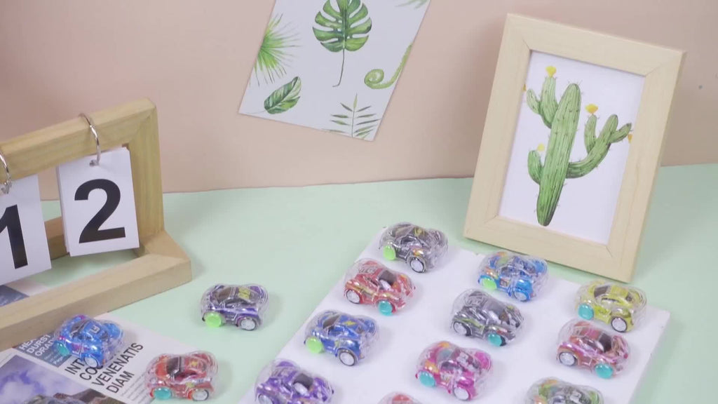 24pcs Mini Pullback Car Set, Pullback Racing Toy Party Favors, Classroom Prizes, Convient pour Halloween, Cadeaux de No?l, R¨¦compenses pour les jeunes, Couleurs au hasard