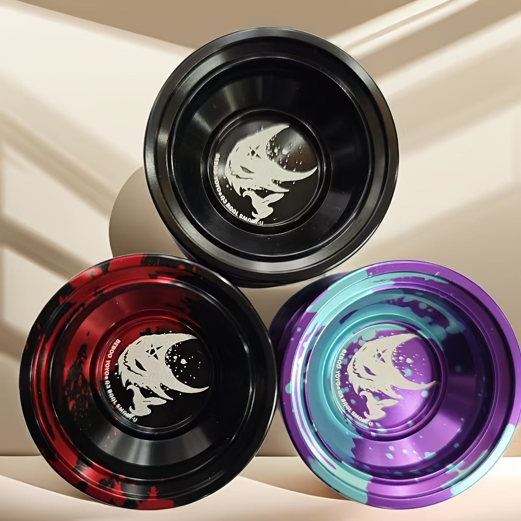 1pc BEBOOYOYO A3 Dieu du Mal Barre Yo-Yo en Alliage Violet pour Gar?ons - Jouet Haute Performance avec Accessoires, Couleurs Mixtes\u002FViolet\u002FBleu, Conception en Alliage d'Aluminium Durable pour des Tours Fluides et un Jeu Amusant