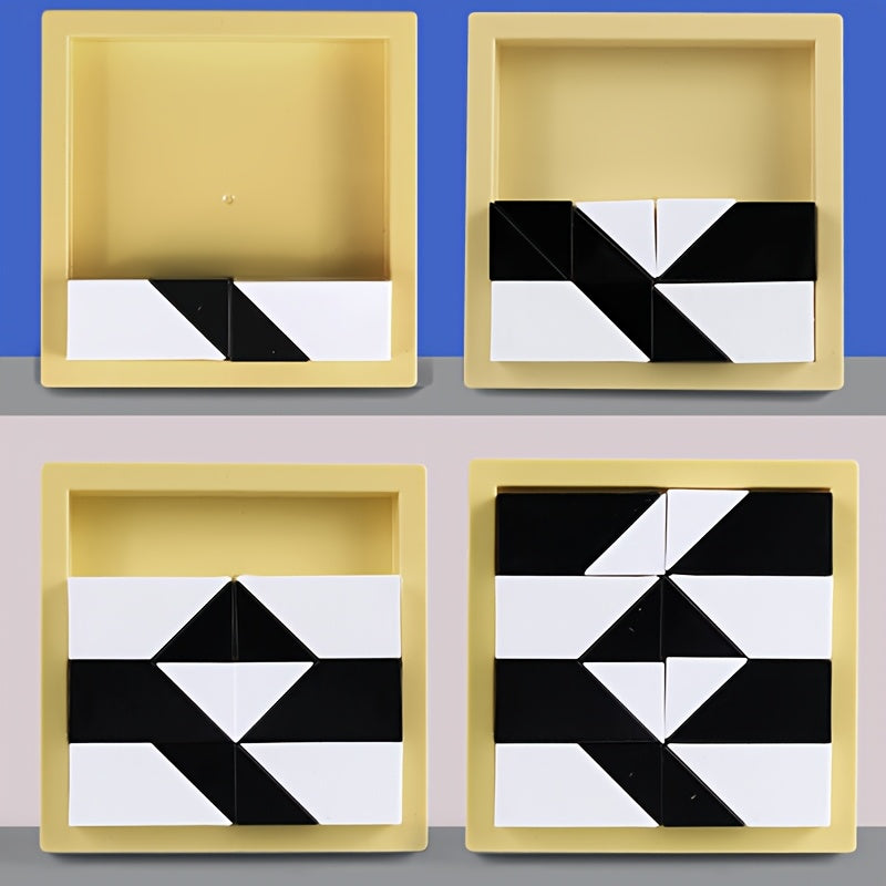 Casse-t¨ºte en Blocs de Construction Cach¨¦s - Jouet ¨¦ducatif pour le D¨¦veloppement de l'Intelligence, la Logique et l'Imagination Spatiale