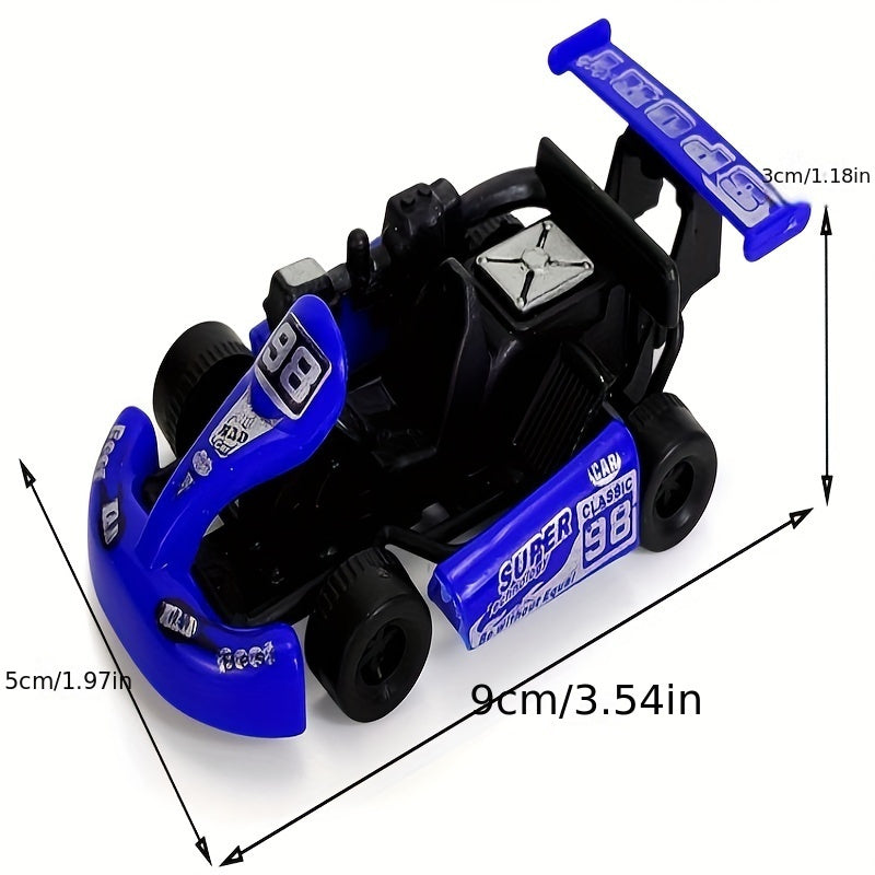 Ensemble de 10 Mini Voitures Kart ¨¤ Tirer pour Jeunes - Cadeaux d'Anniversaire Parfaits, Remplissages de Pi?ata & R¨¦compenses de Classe - Construction en Plastique Durable - Cadeaux Id¨¦aux pour No?l & le Carnaval (Couleurs Assorties)