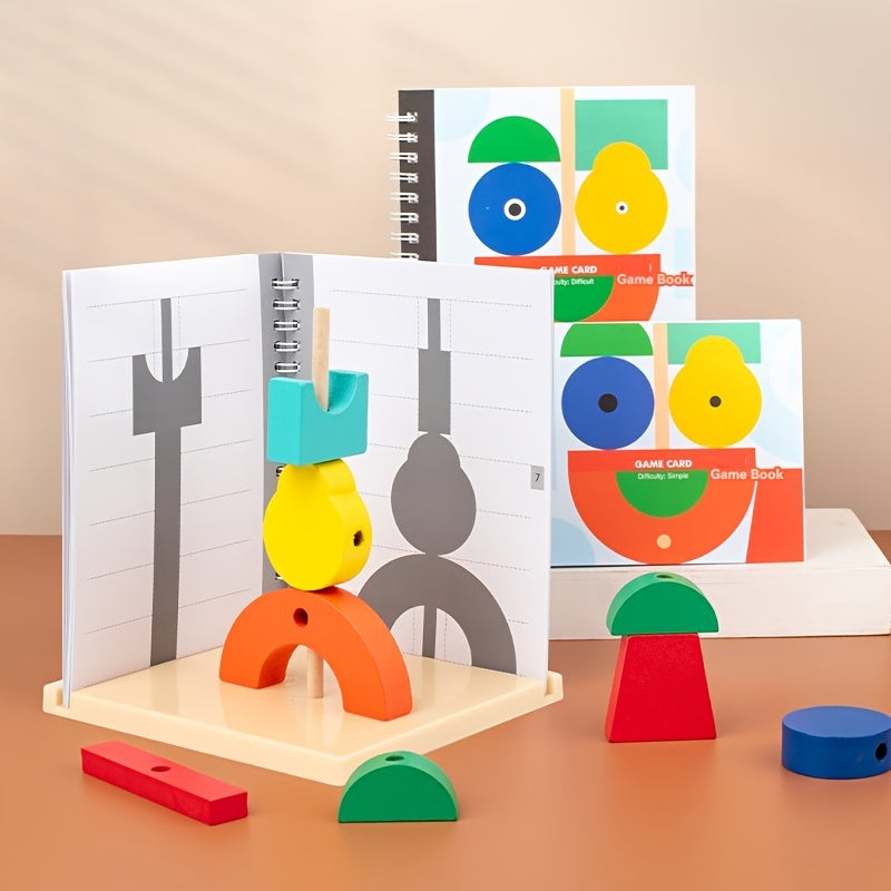 Blocs de Puzzle 3D en Bois - Jouet ¨¦ducatif STEM pour Jeunes, Apprentissage Am¨¦lior¨¦ par Projection, Pas de Piles N¨¦cessaires, Cadeau Parfait pour Gar?ons & Filles ¨¤ No?l, Halloween, Thanksgiving, Anniversaires, Jouets Cognitifs