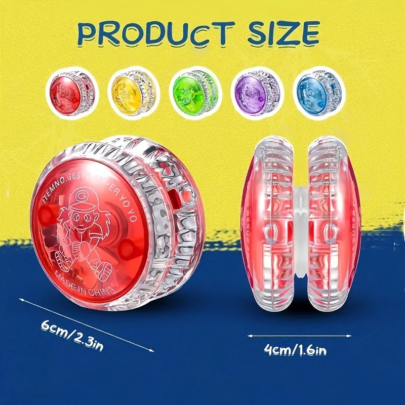 4pcs\u002F7pcs Yo-Yos Phosphorescents - Parfaits pour Halloween, No?l & F¨ºtes d'Anniversaire des Jeunes - Couleurs Assorties