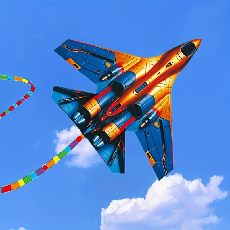 Girouette de combat a¨¦rien en verre, grande, multicolore, avec des couleurs m¨¦lang¨¦es, pour les jeux et loisirs en plein air sur la plage et au parc.