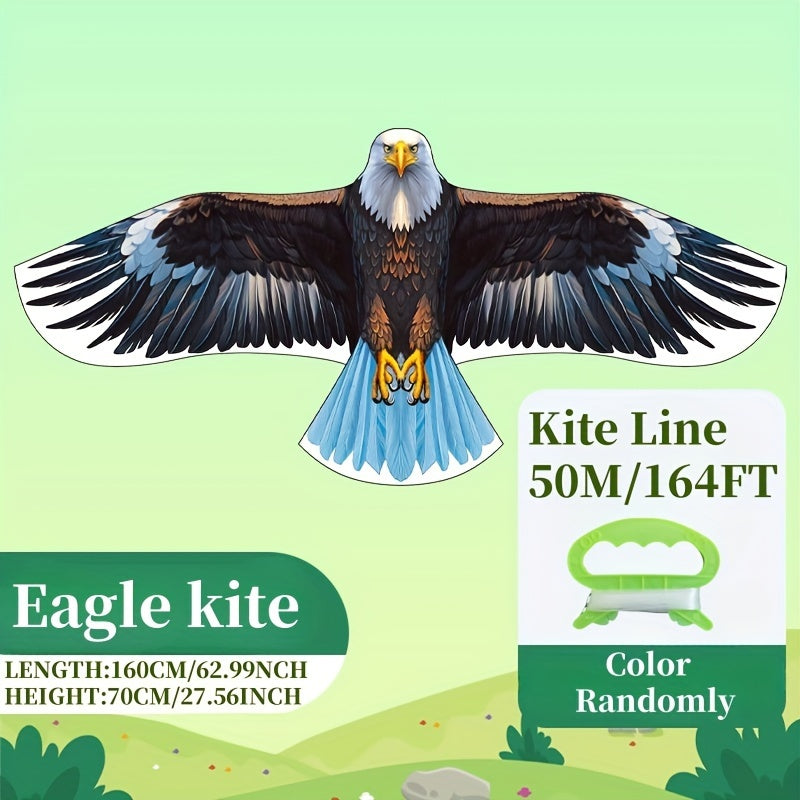 Cerf-volant cr¨¦atif pour plage et parc, id¨¦al pour les 14 ans et plus, t¨ºte chauve en fibre de polyester haute performance avec ligne de cerf-volant de 1968,5 pouces, durable et facile ¨¤ assembler - Pack individuel