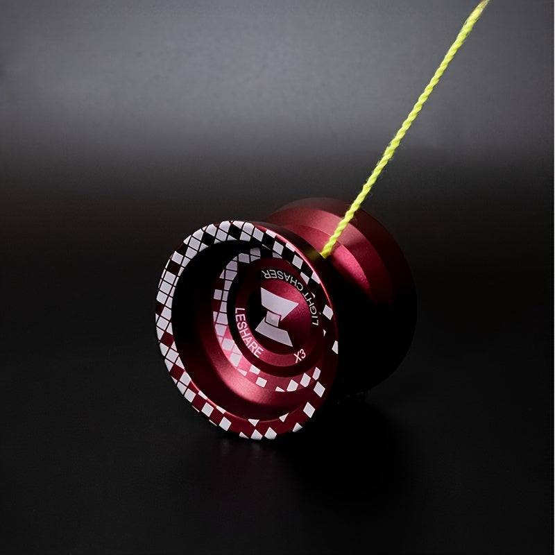 Yo-Yo en alliage d'aluminium professionnel pour la comp¨¦tition - B¨¦quille haute vitesse, artisanat de pr¨¦cision, id¨¦al pour les 14 ans et plus, rouge