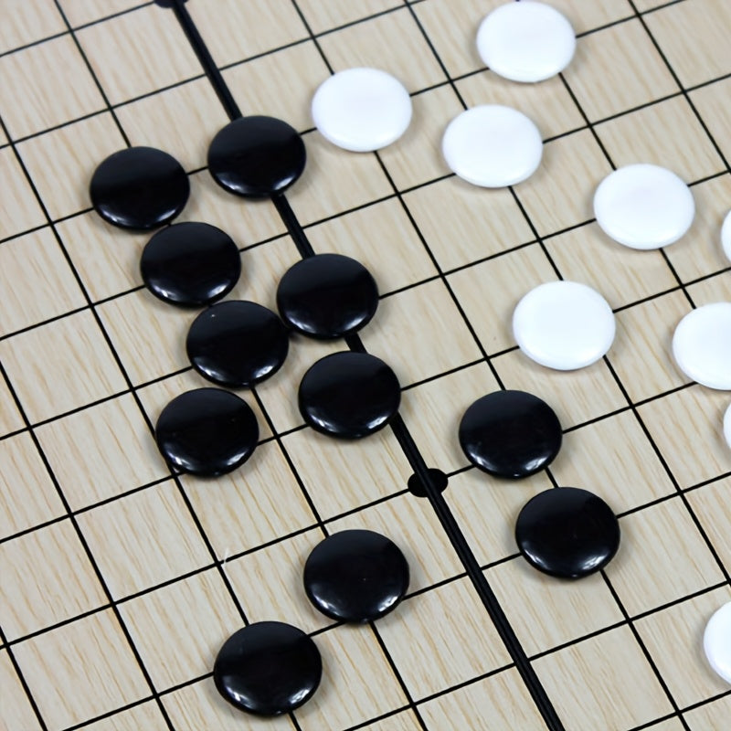 Jouet magn¨¦tique Gomoku, plateau d'¨¦checs pliable portable, facile ¨¤ d¨¦marrer pour les d¨¦butants, ¨¦checs puzzle noir et blanc, super grand plateau d'¨¦checs magn¨¦tique