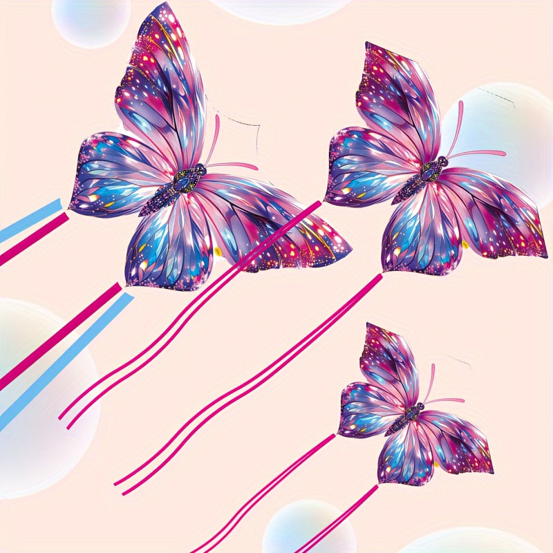 Cerf-volant Papillon Diamant ¨¦clatant avec Longue Queue - Parfait pour D¨¦butants, Inclut Bobine de Ligne - Id¨¦al pour Plage et Loisirs Ext¨¦rieurs - Cadeau Parfait pour No?l