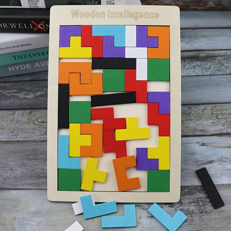 Jouet de puzzle 3D en bois color¨¦ - \