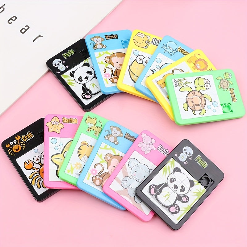 20 Puzzles ¨¦ducatifs en Plastique - Animaux Mignons et Cartoon - Cadeaux d'Anniversaire, R¨¦compenses de Classe, F¨ºtes et Carnavals