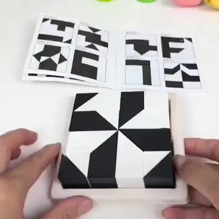 Casse-t¨ºte en Blocs de Construction Cach¨¦s - Jouet ¨¦ducatif pour le D¨¦veloppement de l'Intelligence, la Logique et l'Imagination Spatiale