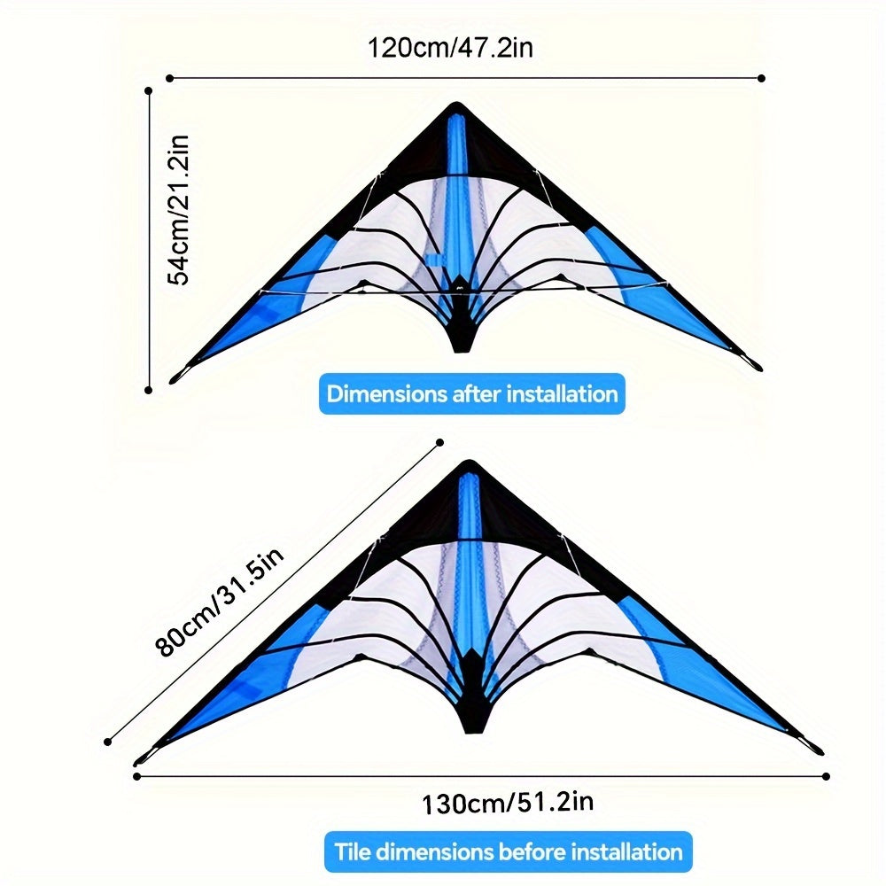 Cerf-volant avec poign¨¦e et ligne pour les sports de plein air, bon vol pour les d¨¦butants et les pros