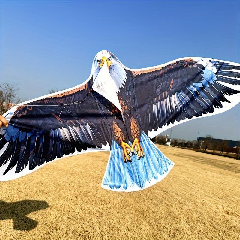 Cerf-volant aigle extra large avec poign¨¦e et ficelle - Adapt¨¦ aux d¨¦butants, parfait pour jouer ¨¤ la plage et au parc, id¨¦al pour Halloween, Thanksgiving, No?l en famille - Mat¨¦riau polyester, plusieurs couleurs