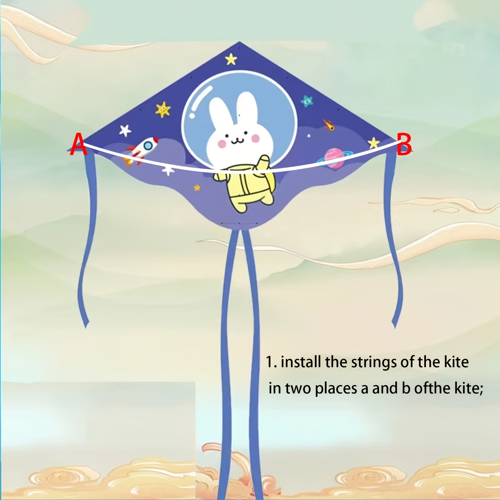 Cerf-volant canne ¨¤ p¨ºche, facile ¨¤ faire voler par vent l¨¦ger, petit cerf-volant manuel pour parcs ext¨¦rieurs