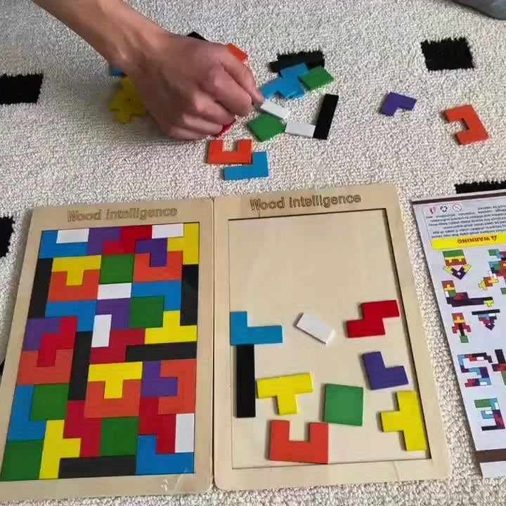 Jouet de puzzle 3D en bois color¨¦ - \