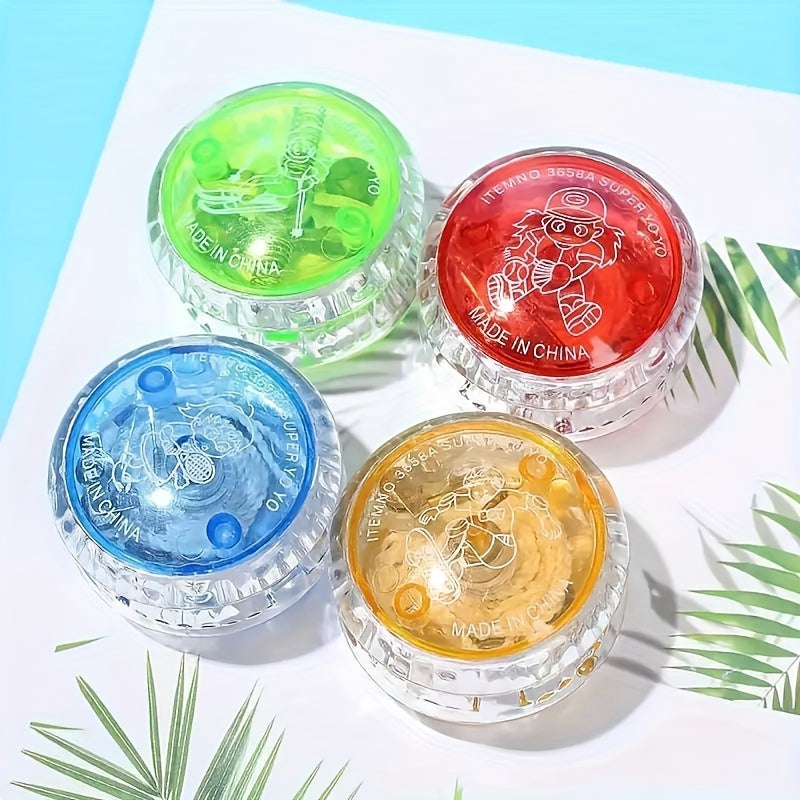 4pcs\u002F7pcs Yo-Yos Phosphorescents - Parfaits pour Halloween, No?l & F¨ºtes d'Anniversaire des Jeunes - Couleurs Assorties