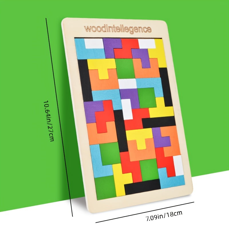 Jouet de puzzle 3D en bois color¨¦ - \
