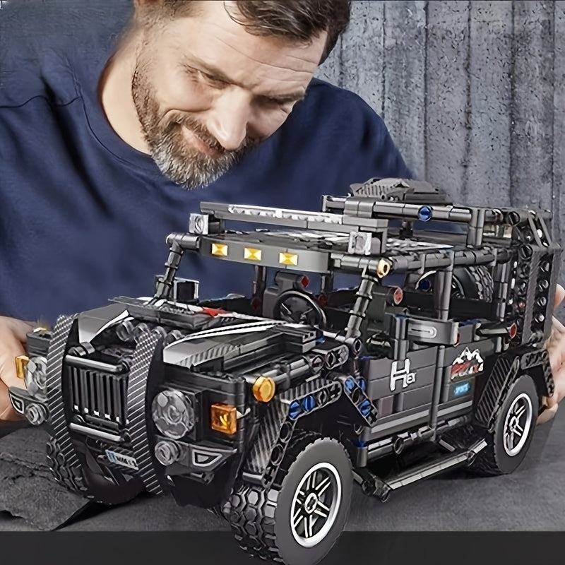 1030 Blocs de construction de voiture ¨¤ particules - Jouet de construction en mat¨¦riau ABS durable, adapt¨¦ aux personnes de plus de 14 ans et aux cadeaux pour les amis.