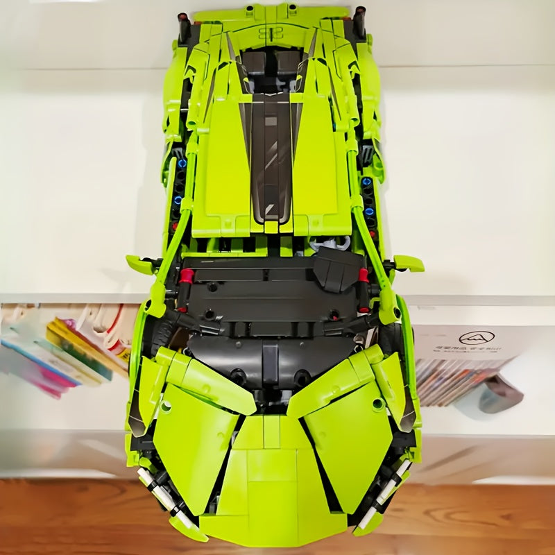 1870pcs, Blocs de Construction de Jouets de Voiture Cr¨¦atifs, Mat¨¦riau ABS, Blocs de Construction de Couleurs Mixtes, D¨¦coration de Meubles, D¨¦coration de Bureau