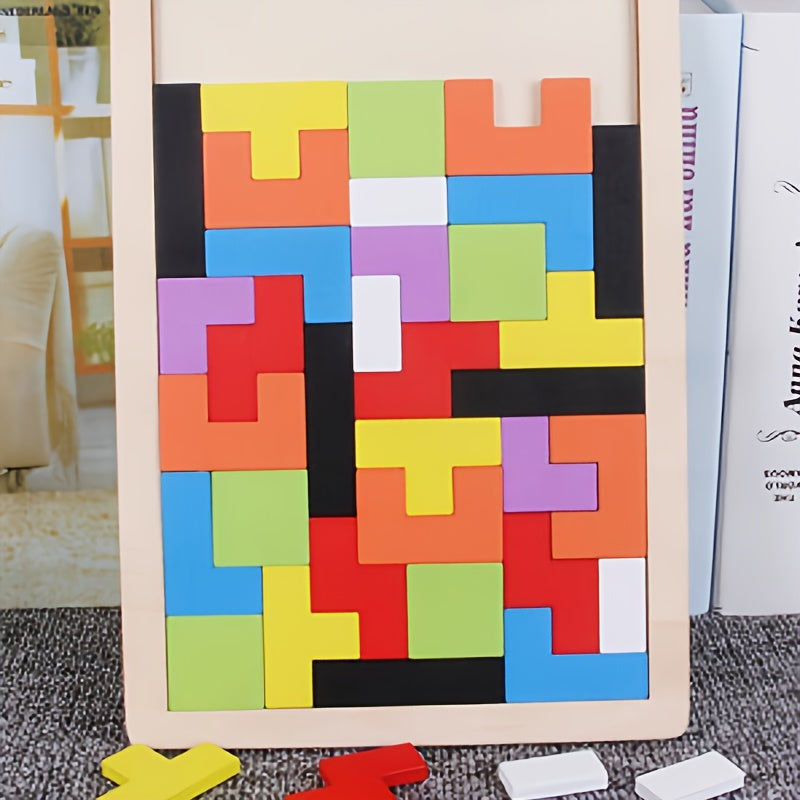 Jouet de puzzle 3D en bois color¨¦ - \