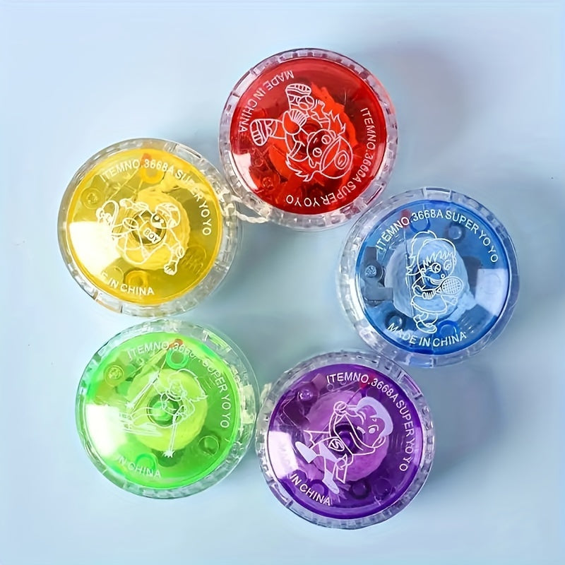 4pcs\u002F7pcs Yo-Yos Phosphorescents - Parfaits pour Halloween, No?l & F¨ºtes d'Anniversaire des Jeunes - Couleurs Assorties