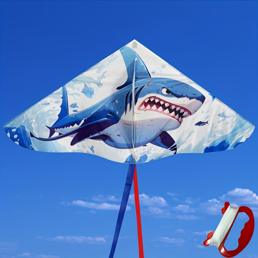 1 cerf-volant triangulaire ¨¤ motif de dessin anim¨¦, comprenant une ligne de 1968.5 pouces, adapt¨¦ aux divertissements de plein air et aux cadeaux de No?l.