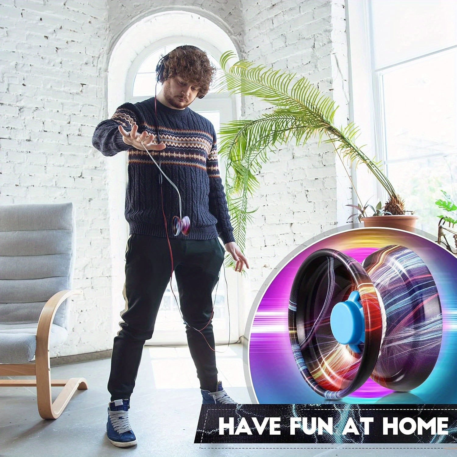 Yo-Yo en alliage avec finition m¨¦tallique color¨¦e, Yo-Yo ¨¤ contr?le de corde pour gar?ons, couleur al¨¦atoire, 1 pi¨¨ce.