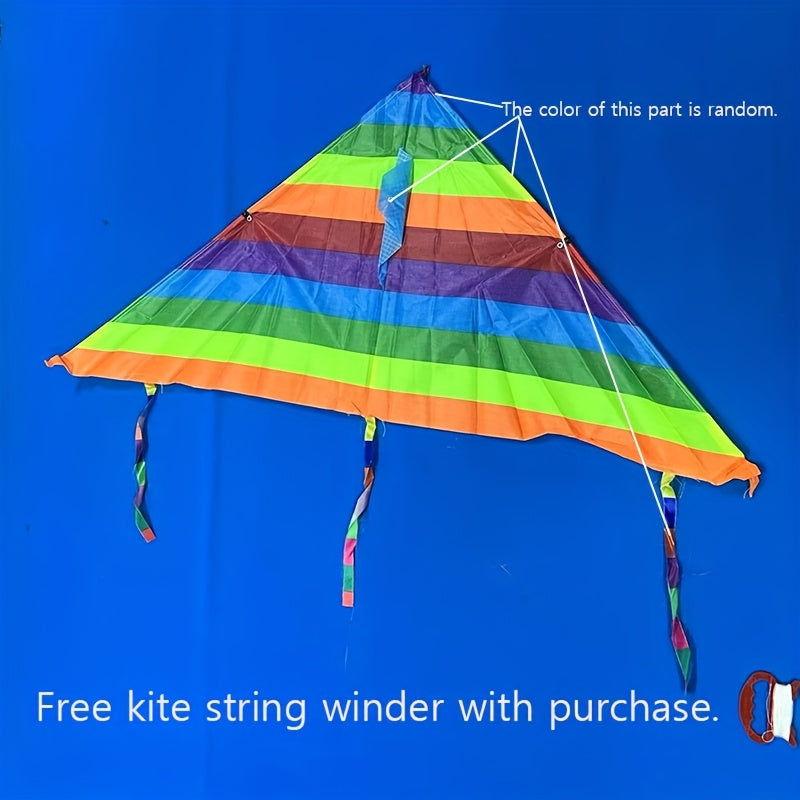 Ballon Arc-en-ciel pour Plaisir en Plein Air - Polyester Durable, Ligne Color¨¦e de 1968.5 pouces, Parfait pour la Plage, le Parc & Activit¨¦s de Liaison Familiale, Activit¨¦s Familiales | Ballon Color¨¦ | Ballon ¨¤ Longue Ligne, Grand Ballon