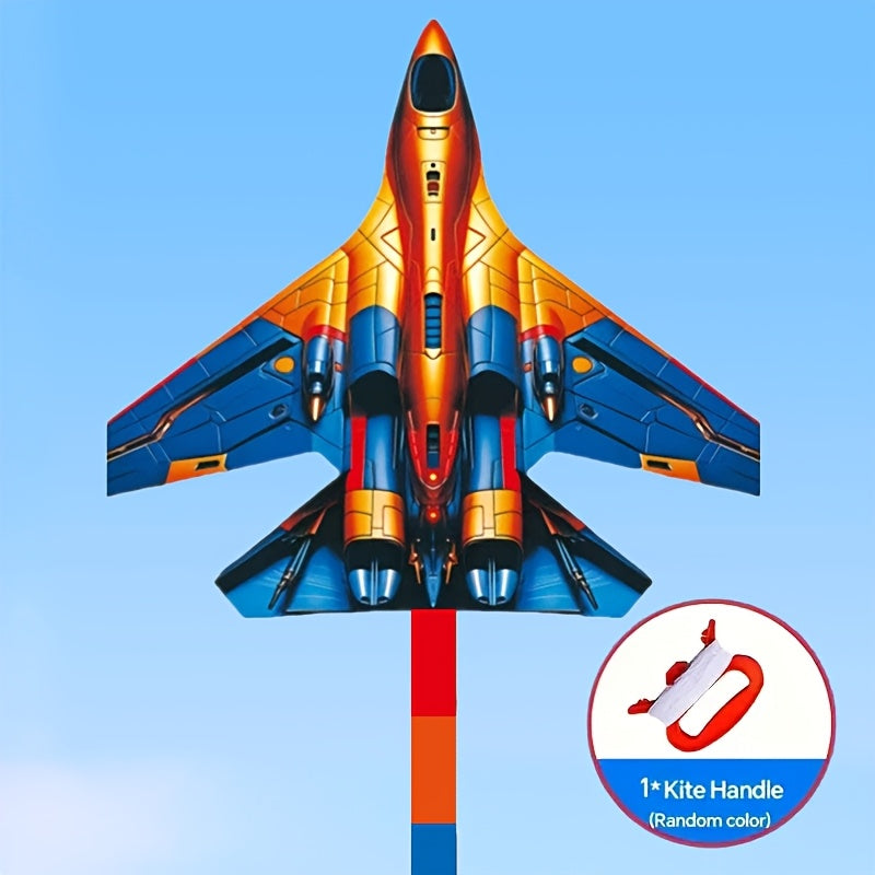 Girouette de combat a¨¦rien en verre, grande, multicolore, avec des couleurs m¨¦lang¨¦es, pour les jeux et loisirs en plein air sur la plage et au parc.