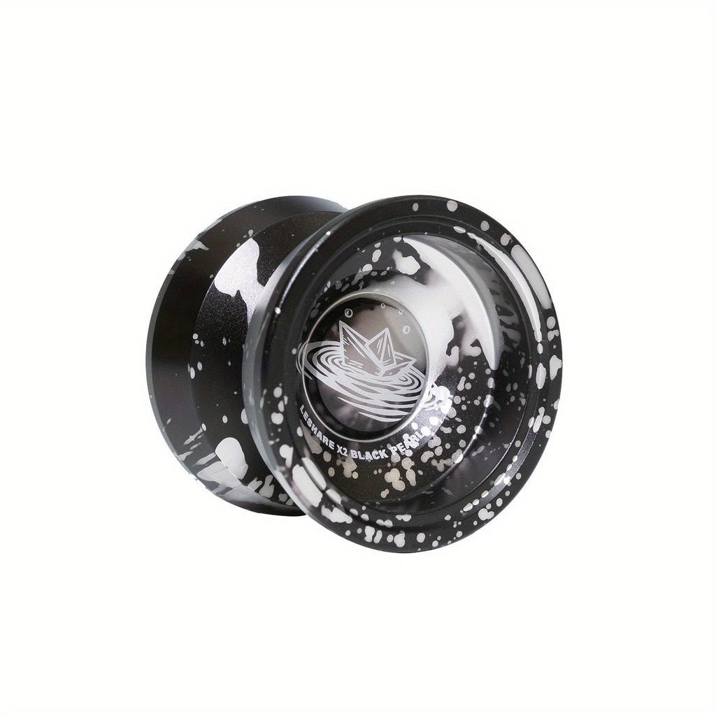 1pc X2 Yoyo Ball noir et or - Qualit¨¦ professionnelle, sommeil longue dur¨¦e, alliage d'aluminium, id¨¦al pour le jeu comp¨¦titif et les cadeaux, Yoyo de jeu comp¨¦titif | Design ¨¦l¨¦gant | Impression haute qualit¨¦, Jeu de soci¨¦t¨¦ Yoyo