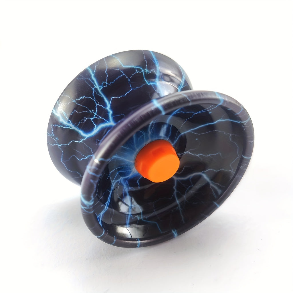 Lot de 4 Yo-Yos M¨¦talliques R¨¦actifs avec Corde Tournante, Yo-Yo Amovible pour une Durabilit¨¦ ¨¦blouissante - Id¨¦al pour D¨¦butants