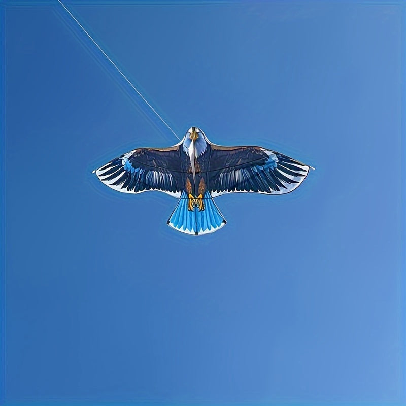 Cerf-volant aigle extra large avec poign¨¦e et ficelle - Adapt¨¦ aux d¨¦butants, parfait pour jouer ¨¤ la plage et au parc, id¨¦al pour Halloween, Thanksgiving, No?l en famille - Mat¨¦riau polyester, plusieurs couleurs